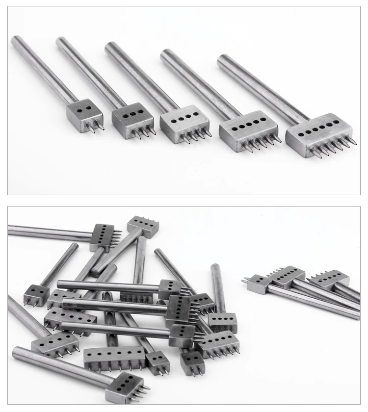 Кожаный Перфоратор Инструмент 4/5/6/8 мм для шнуровки для сшивания долото набор отверстие строки кругового выреза для прошитая кожа перфорации инструменты
