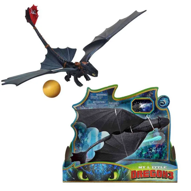 

New Toothless Shooting Toys How to Train Your Dragon Hand Control Figures Night Fury light Fury Children's Gifts