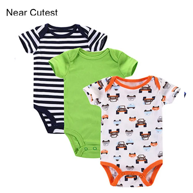 

Near Cutest 3pcs/lot 2018 Baby Rompers Newborn Baby Boy Girl Clothes Roupa Infantil Menino Recem Nascido Jumpsuit Baby Clothing
