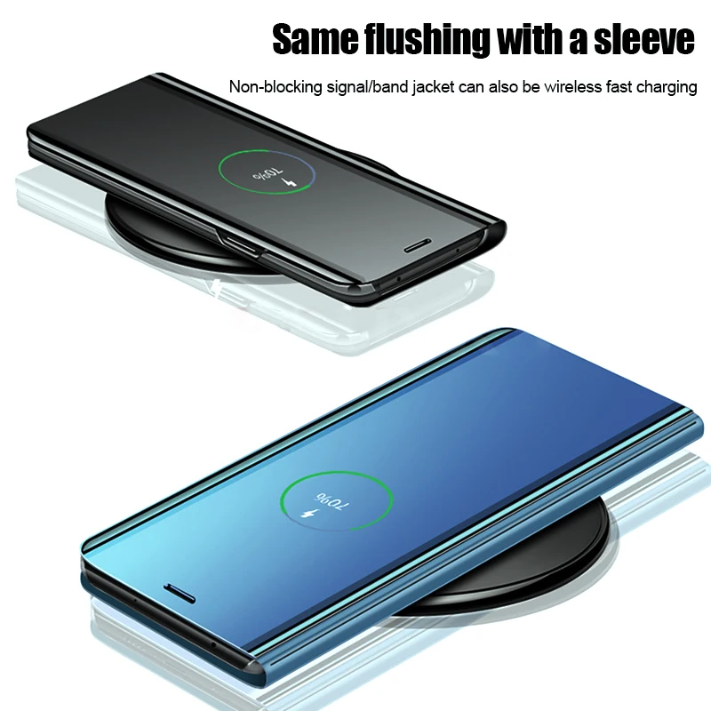 Phone Case Smart Mirror Flip Case s20 ultra case mirror flip cover for samsung note 10 plus stand case for samsung galaxy s 20 10 9 8 s10 s9 s8 plus s10plus s10e