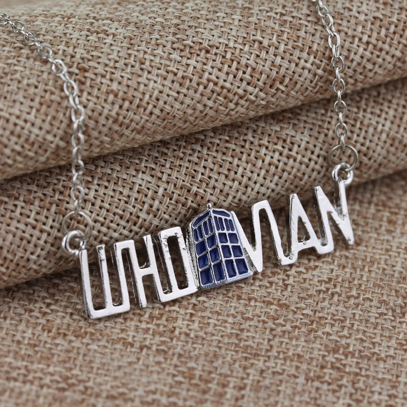 Dr who таинственный ТАРДИС винтажная синяя полицейская коробка сплав кулон