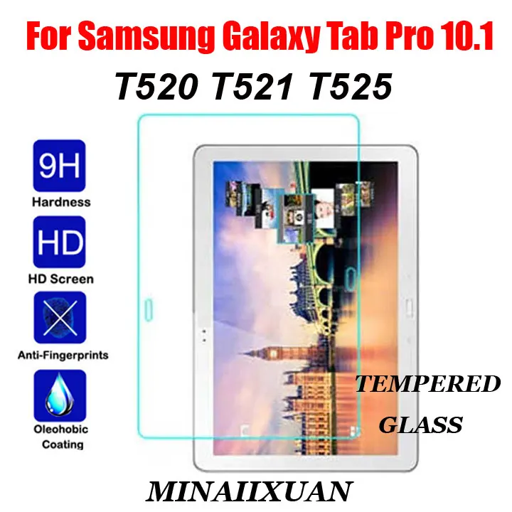 9H Explosion-Proof Toughened Tempered Glass For Samsung Galaxy Tab Pro 10.1 T520 T521 T525 10.1&quot Tablet Film HD Screen Protect |