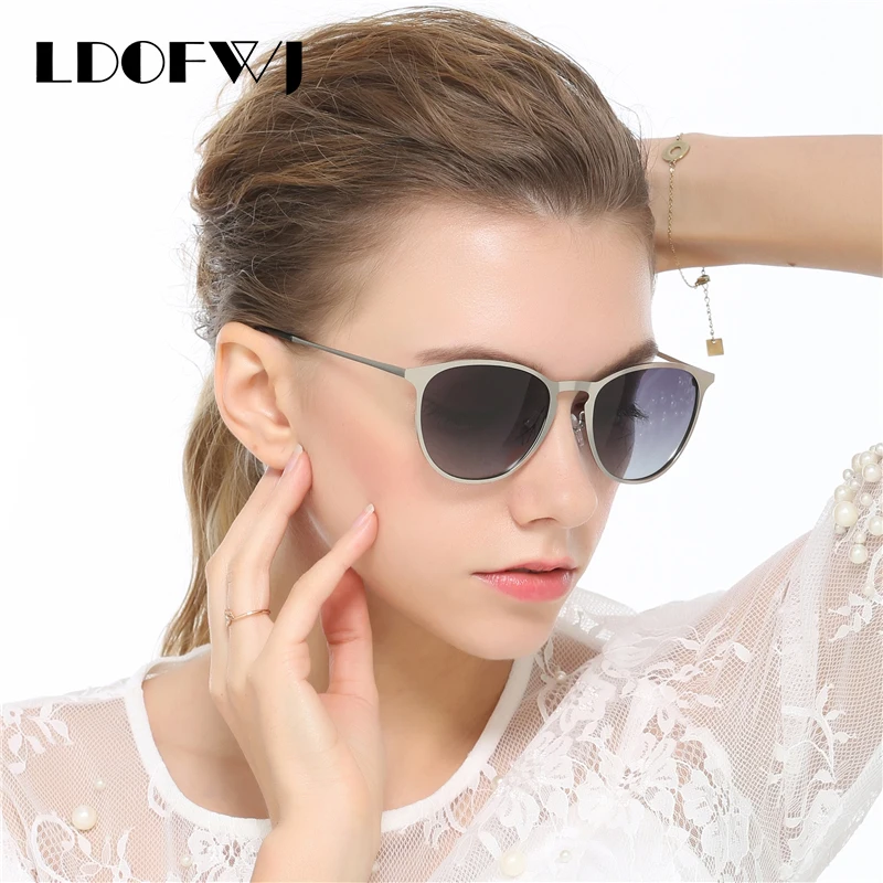 LDOFWJ High Quality Polarized Sunglass Women Brand Sunglasses Designer