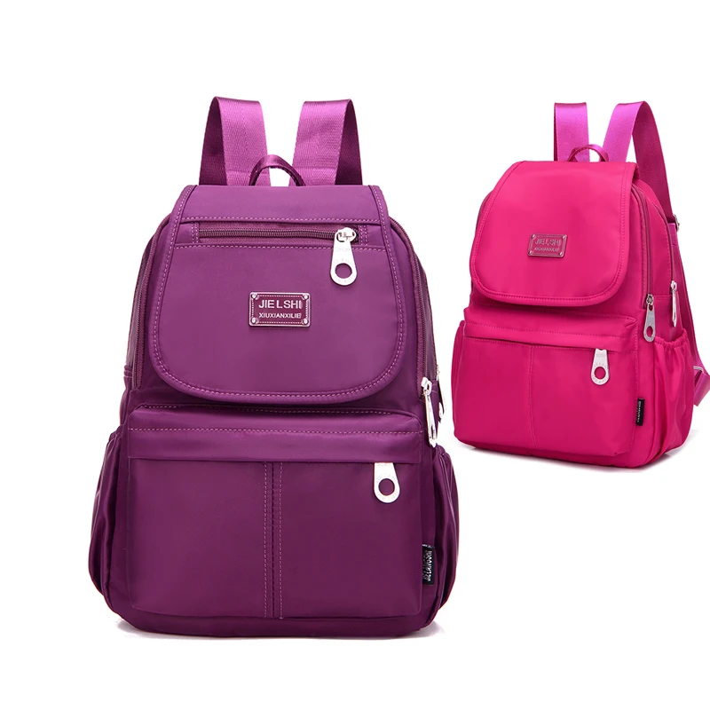 2019 Vintage Two styles Women Backpacks Waterproof nylon Backpack