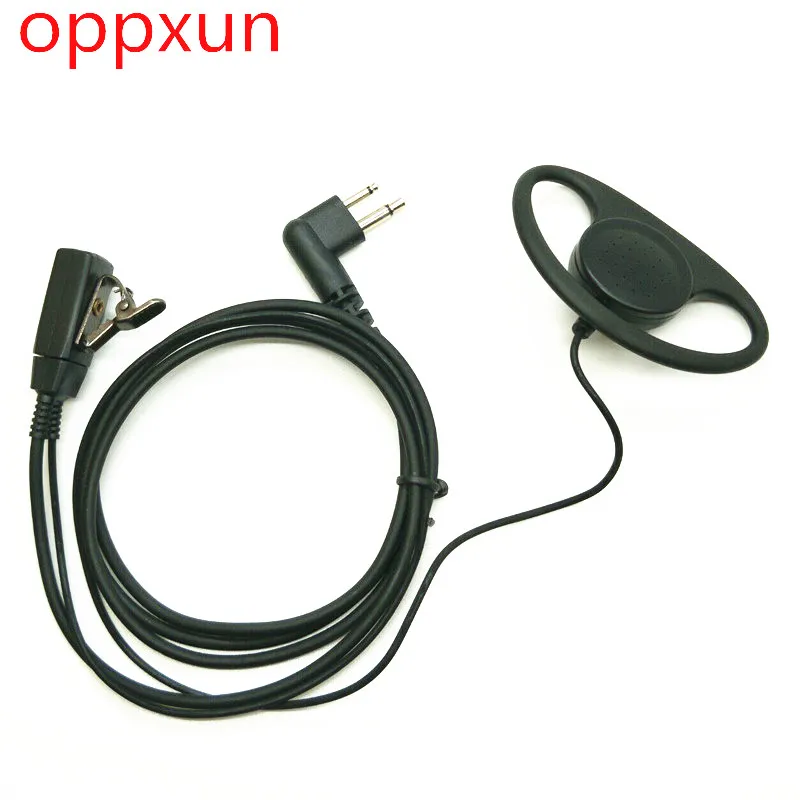 

2 PIN Radio Earpiece d Headset PTT FOR MOTOROLA CP200 Radio Walkie talkie Two Way CB Ham Radio j076