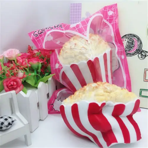 Креативная Милая кавайная забавная мягкая игрушка Squishy Jumbo чашка для попкорна