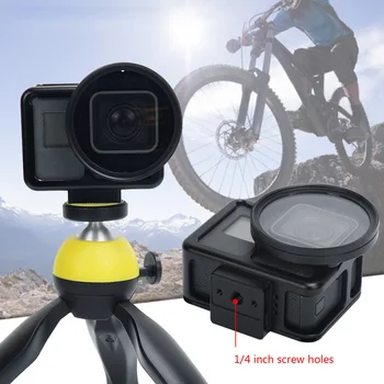 

Gosear Hollow-carved Aluminum Alloy Protective Frame Cage Case Shell for Gopro Hero 7 Black 5 6 Sports Action Camera Accessories