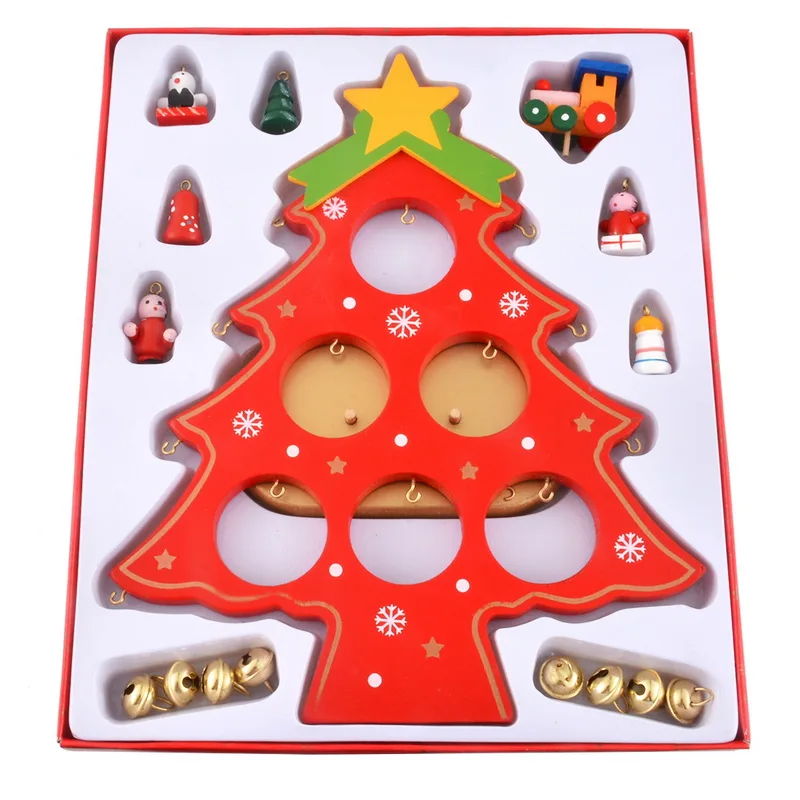 Hoomall Navidad Рождественский подарок для детей 2019 на Новый год 1 набор Деревянная