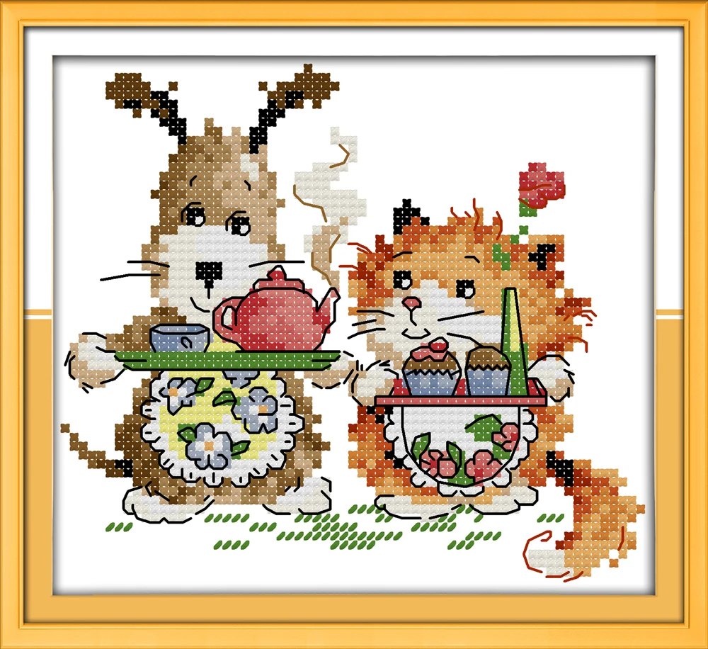 

Little Chef, counted printed on fabric DMC 14CT 11CT Cross Stitch kits,embroidery needlework Sets Home Decor