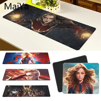 

Maiya Top Quality Captain Marvel DIY Design Pattern Game mousepad Free Shipping Large Mouse Pad Keyboards Mat