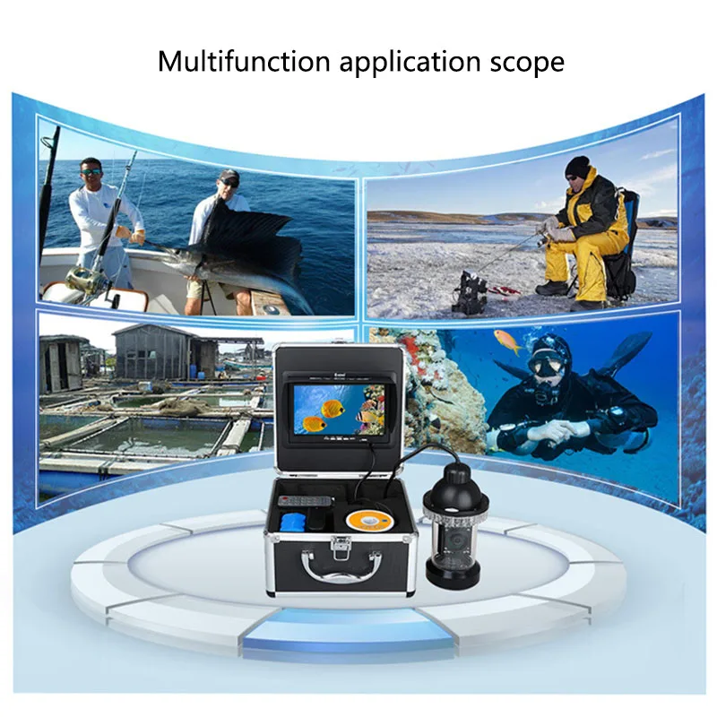 Автоматическое ночное видение 360 градусов Запись фотографий морской gps 7 дюймов 20~ 50 м Высокое разрешение Подводное рыболовное устройство дисплей камеры