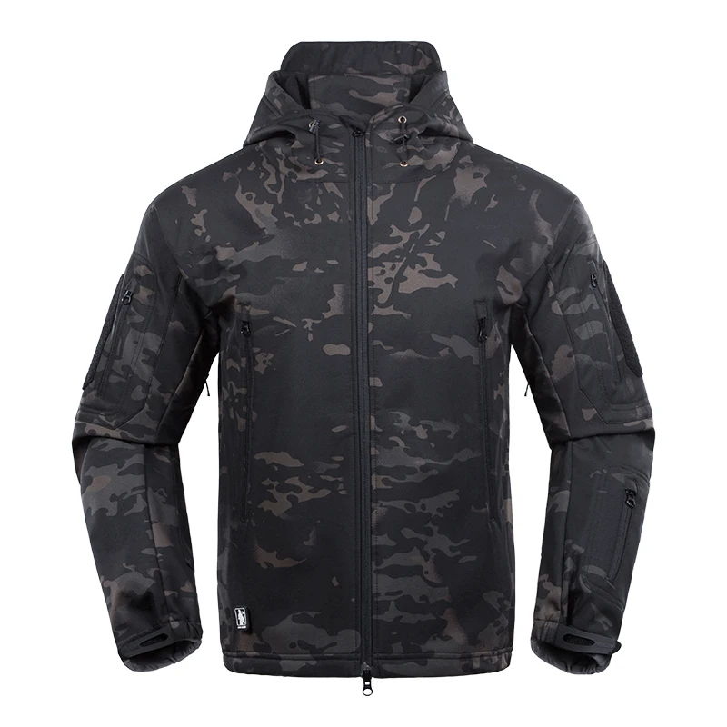 Online Chaqueta Softshell táctica militar de los EE. UU. Para hombre, nueva chaqueta de invierno de Otoño de marca 2017, chaqueta de lana de camuflaje