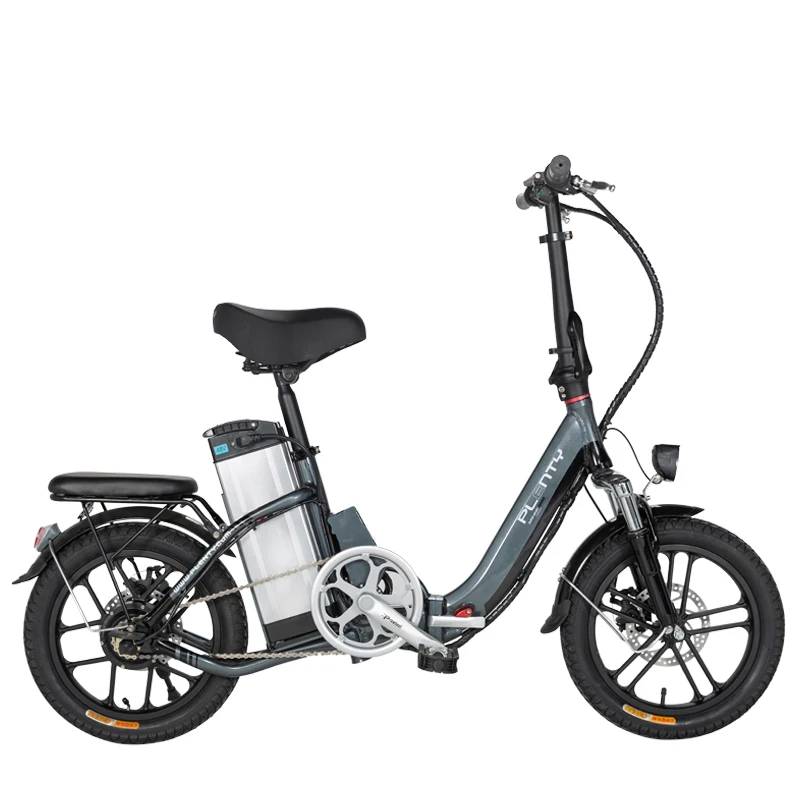 Excellent 16inch electric bicycle 48V15AH 350w motor Urban smart electric bicycle Double power female and small fold ebike  speed 25-40km 1