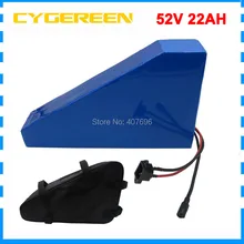 52 V, фара для электровелосипеда в треугольник Батарея 51,8 V 1500W 52V 22AH литиевый аккумулятор для скутера использовать 3,7 V 2500 мА/ч, 18650 Сотовый 30A BMS 2A Зарядное устройство