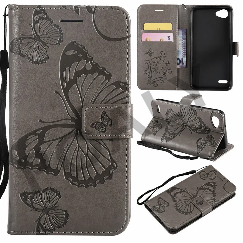 For LG Q6 Alpha Case M700 Cover Luxury Wallet PU Leather Flip Cases Q 6 M700AN Phone | Мобильные телефоны и аксессуары