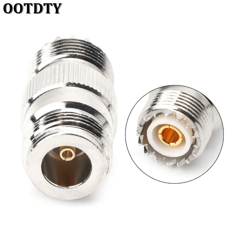 

OOTDTY RF Coaxial Adapter UHF Female To N Female PL259 SO239 UHFTo N Jack Connector