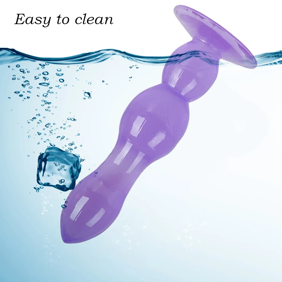 G-spot Stimulator Butt Plug Backyard Bead Soft Silicone Anal Vaginal Masturbation Dildo Sex Toys for Women Gay |
