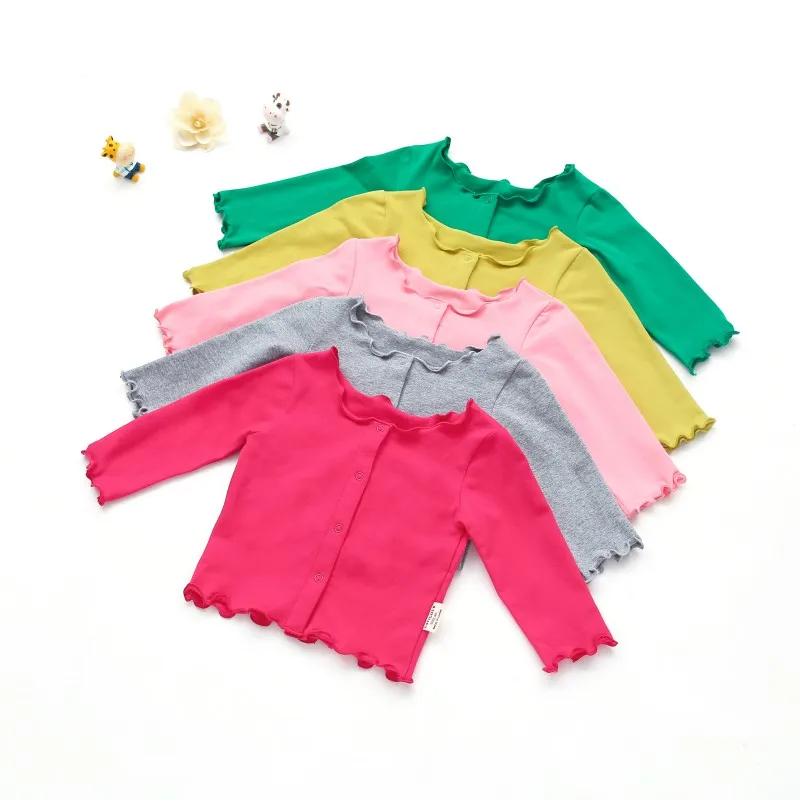 

Baby Casual Outerwear Children Candy Color Coat Baby Thin Coat Outfits New Autumn Boys Girls Clothing Tops 1-6T