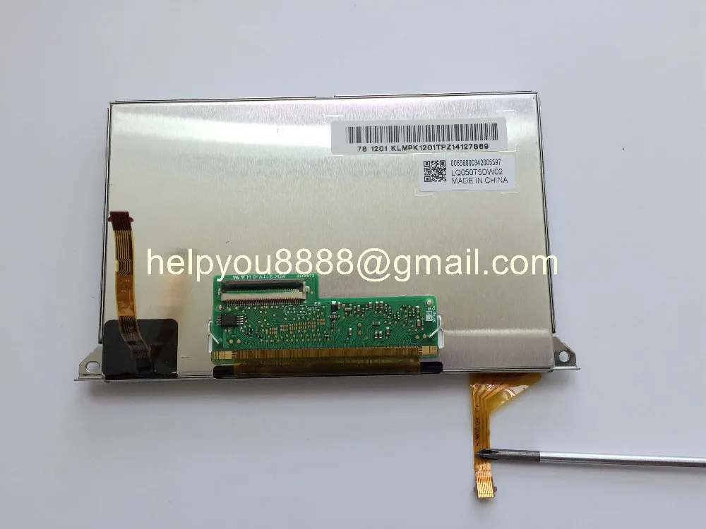 

100%Original new 5inch LCD display LQ050T5DW02 with touch panel for car GPS navigation LCD monitor free shipping