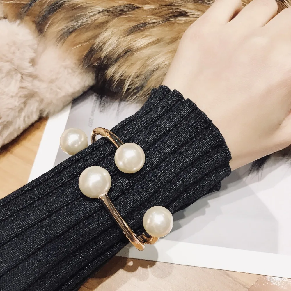 

5 Choice Jewelry Adjustable Best Friend Gift For Children Imitation Pearl Twist Bracelet Set Women Charms Bracelet For Women B57