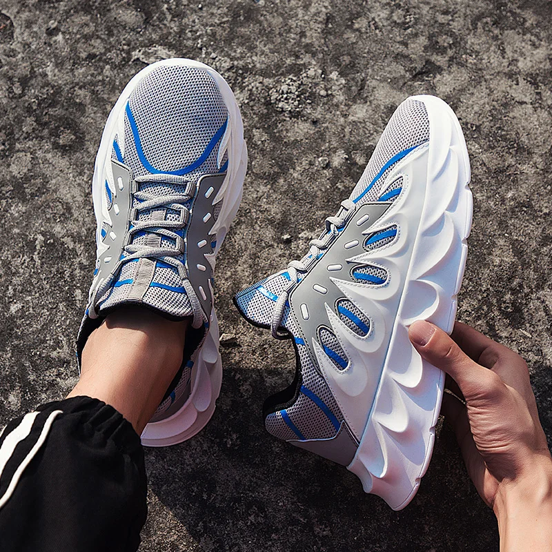 

New listing hot sales breathable men sneaker Trendy running shoes for men outdoor sports Fitness Black Platform Jogging shoes