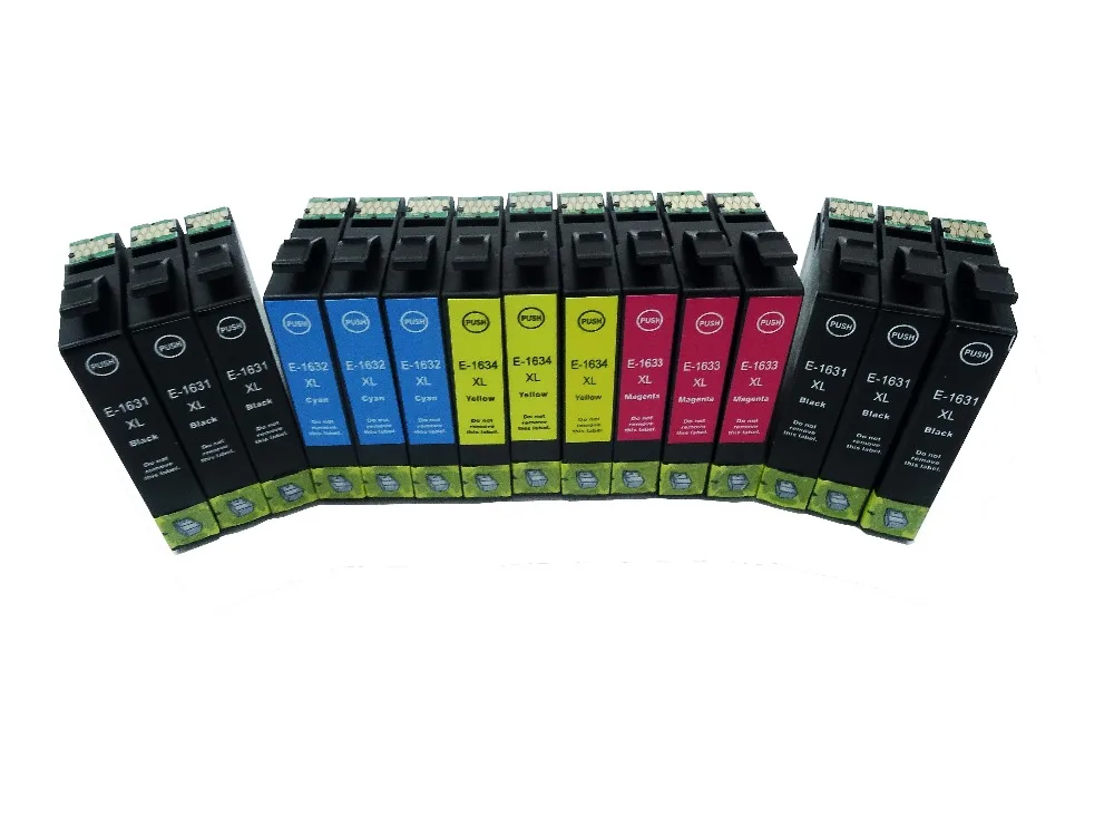10pk T1631 T1621 16 16XL совместимый чернильный картридж для принтера Epson рабочей силы 2010 2510 2520 2530 2540 2750 2760 принтер