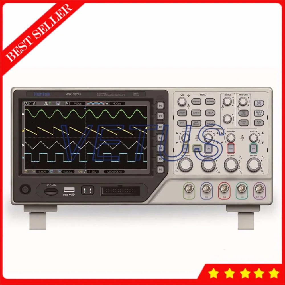 

Hantek MSO5074F 4 Channel Oscilloscope with 8 CH Logic Analyzer portable digital osciloscopio 70MHz 1M 1GS/s