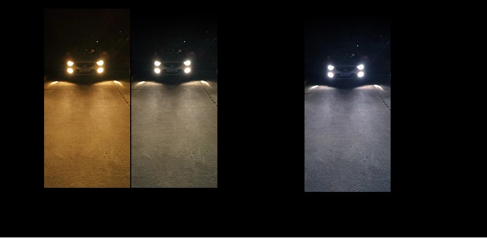04 LED H1 H3 9005 HB3 9006 HB4 H8 H9 H11 880 881 H27 LED Bulb 6000K 3000K 4300K Car Headlight 3 Colors White Yellow Light