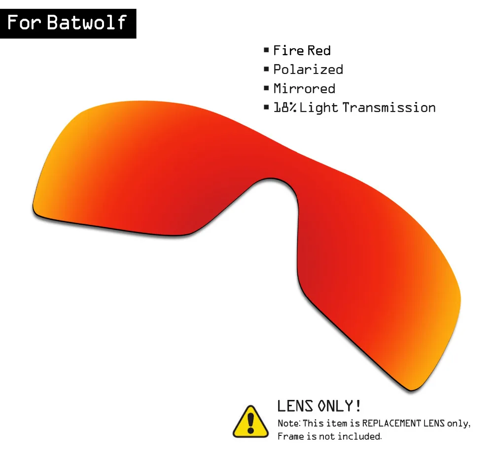 SmartVLT поляризованные солнцезащитные очки Сменные линзы для Окли Batwolf Fire Red|Очки