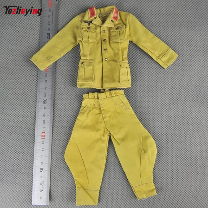 

1/6 Scale Clothes Accessories DML War II North African Military Officer Uniform German Veyron Fit 12 Inch Soldier Figure Toys