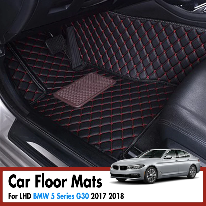 Car Floor Mats For BMW 5 Series G30 2017 2018 2019 Custom Fit Leather