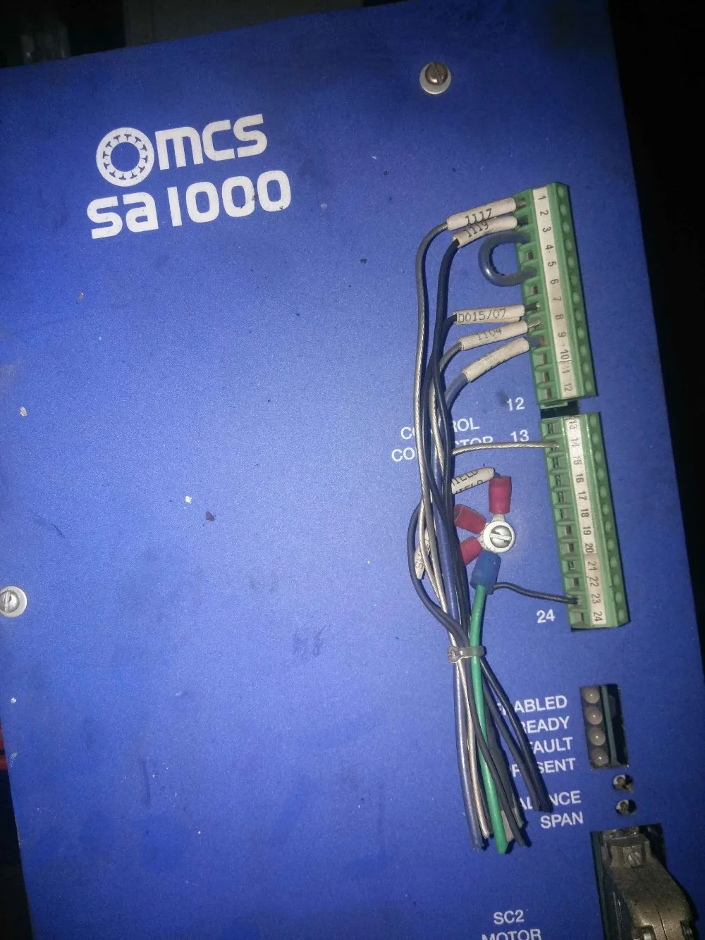 OMCS MOTION CONTROL SYSTEMS 1210930 SA SERIES PWM SERVO AMPLIFIER