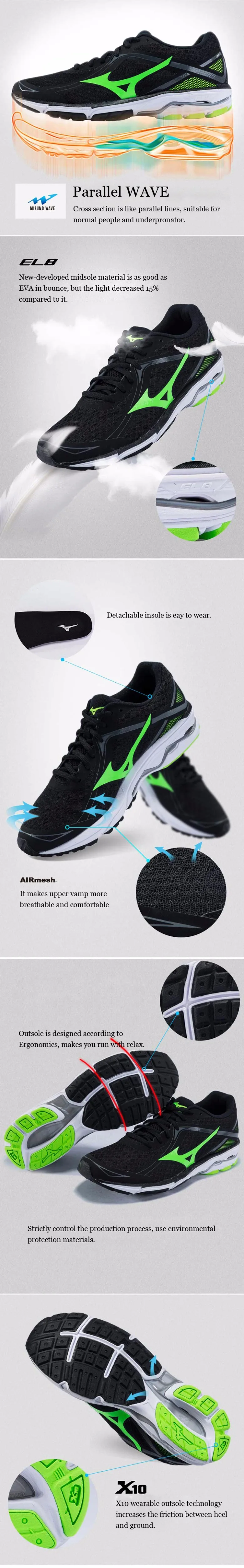 mizuno wave elevation grey