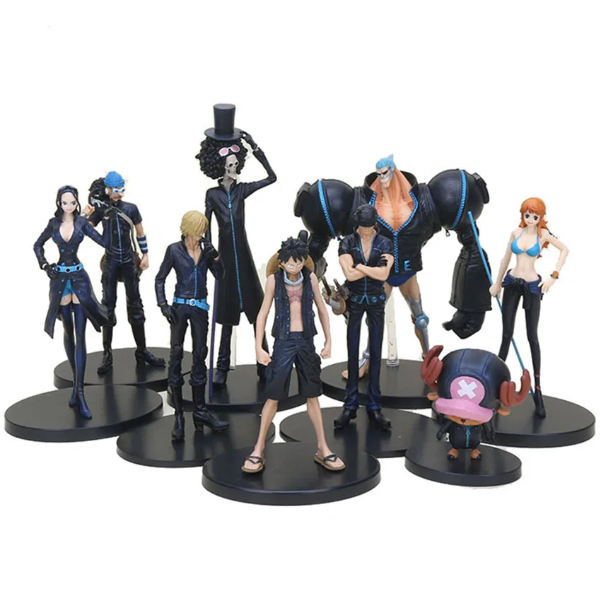 3 шт./компл. Аниме One Piece Film Gold Ver. Luffy Chopper Brook Sanji Nami Zoro ПВХ экшн фигурка Коллекционная