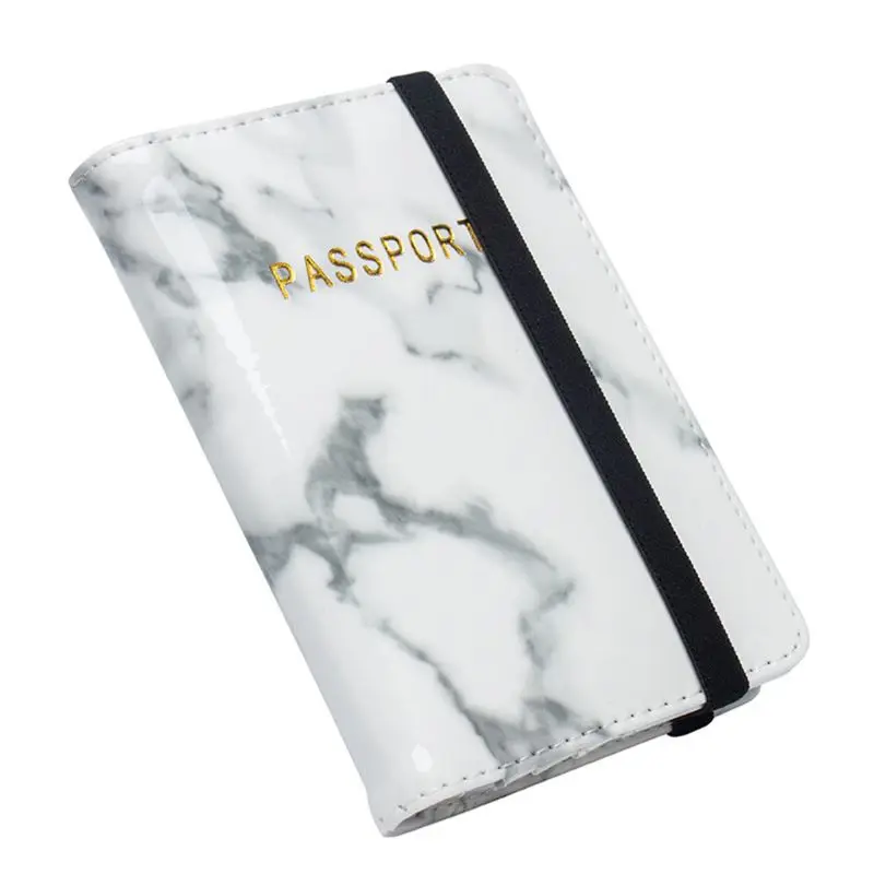 

Marble Passport Travel Leather Organizer Holder Card Case Protector Cover Wallet