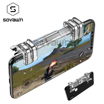 

Sovawin Gamepad Controller Analog Free Fire Phone Joystick Button Portable PUPG Mobile Gamepad Controller l1r1