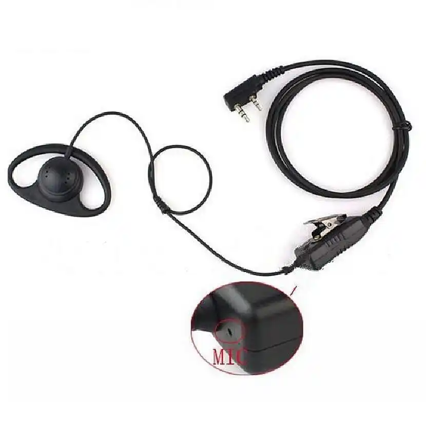 Рация Динамик PTT D Тип крючком с микрофоном железа клип для Baofeng UV 5R 82 BF 888S Kenwood TK 3107