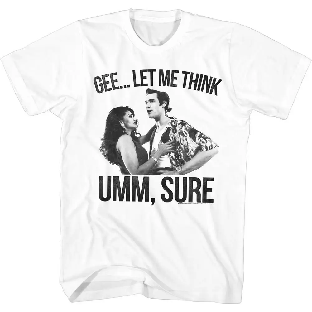 Ace Ventura Movie Let Me Think Licensed Adult T Shirt Cool Casual pride t shirt men Unisex Fashion tshirt free shipping funny | Мужская