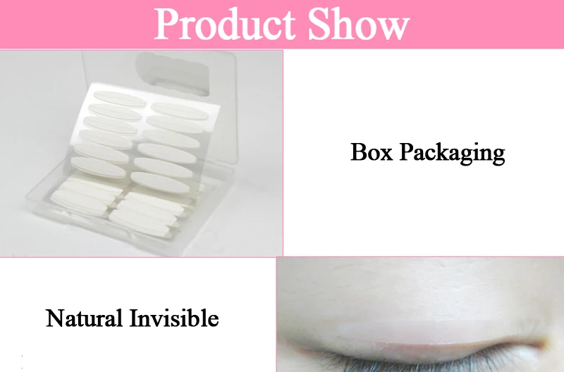 240Pcs/1Lot Natural Invisible Eyelid Paste Stickers Waterproof Makeup Double Eyelid Tape Charm Big Eyes Eyelids Stripes