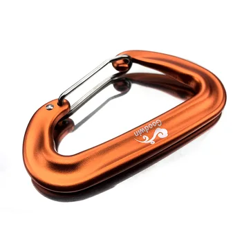 

D aluminum hook hammock, swing, mountaineering, rock climbing safety buckle, small and light.