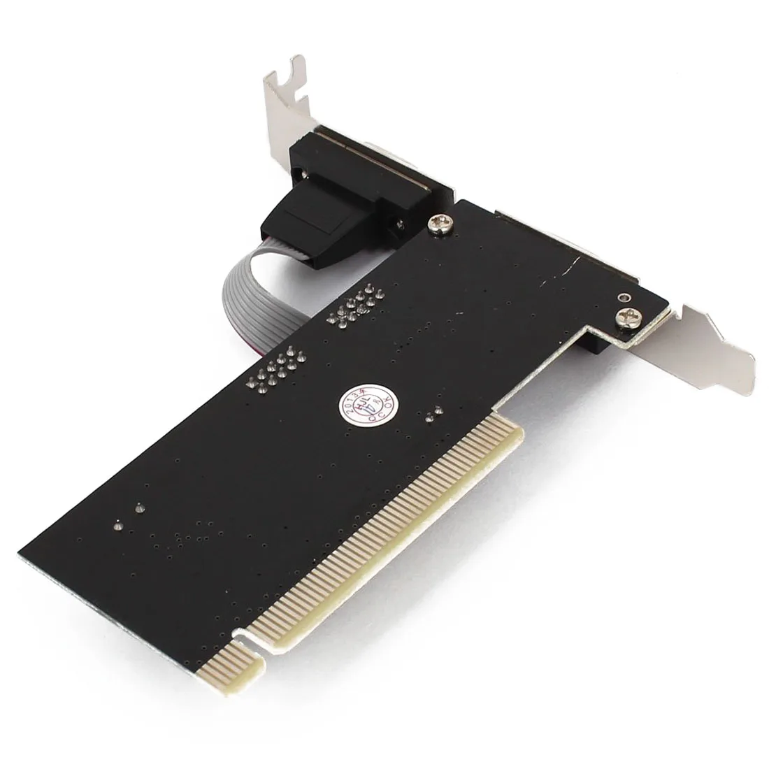 

2 port PCI serial RS232 DB9 adapter card controller support - computer card black + silver