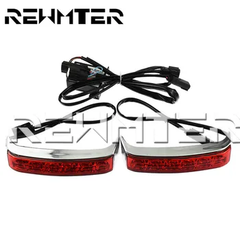 

For Harley Street Glide Motorcycle Parts Original Electric red Luggage Housing Tail Run Brake Turn Light Lamp LED Len
