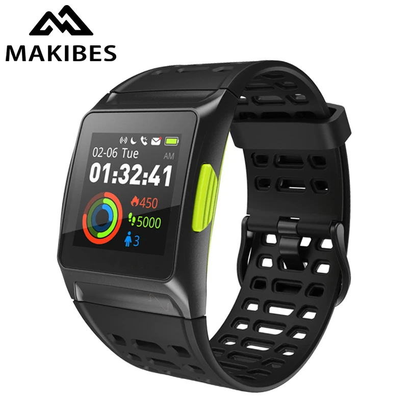 Черная пятница $65 $6 Makibes BR1 gps Спортивные наручные часы трекер для мужчин Strava