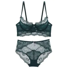 Новинка, ультратонкое прозрачное женское белье, мульти-Брекет, корректирующий сексуальный кружевной резной комплект женского нижнего белья с бюстгальтером