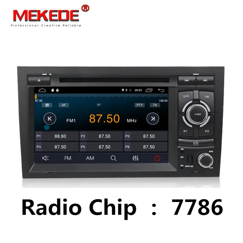 Excellent Free shipping! 4G WIFI Android 7.1 CAR GPS Navi for audi A4 2002-2008 S4 RS4 8E 8F B9 B7 With BT RDS DVD multimedia player radio 4