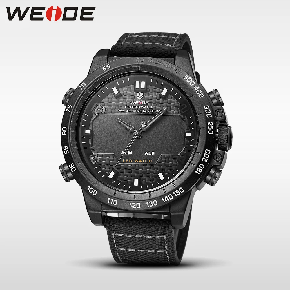 WEIDE оригинальные нейлоновые часы мужские брендовые Роскошные спортивные