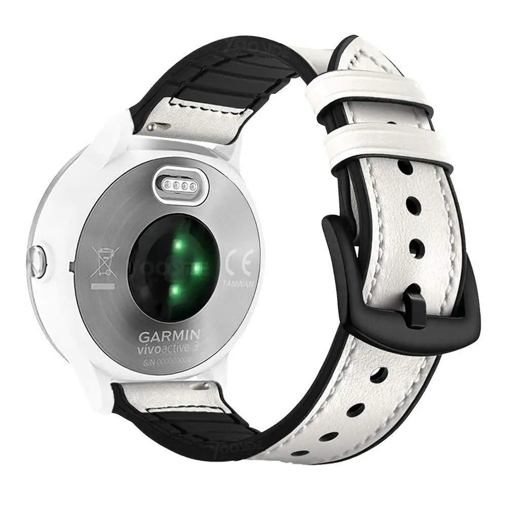 Быстросъемный мягкий силиконовый ремешок из натуральной кожи для часов Garmin