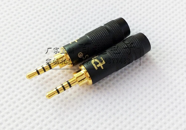 50 unids plateó recto 2.5mm 4 polo o 2.5mm 3 estéreo trrs reparación auricular enchufe Masculino jack metal audio conector para 6mm|connector 3|connector 2.5mmconnector 6mm - AliExpress