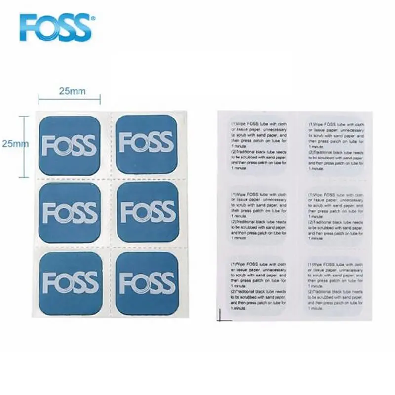 Горячее предложение, 6 шт./лот, Foss, пластырь для велосипедных шин, горный велосипед, дорожный велосипед, инструменты для ремонта, внутренняя трубка, клей, пластырь для шин, наждачная бумага