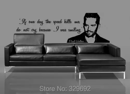 Paul Walker Zitat Aufkleber kaufen gro 223 handel walker kunst aus china walker Paul Walker Zitat Aufkleber kaufen gro 223 handel walker kunst aus china walker
